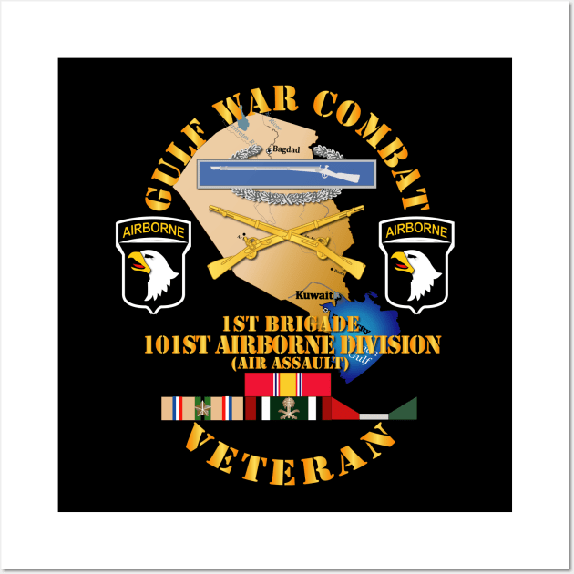 Gulf War Combat Infantry Vet w  101st ABN D SSI Wall Art by twix123844